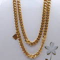 Collana dorata 150cm made in italy