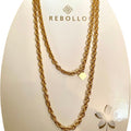 Collana lunga catena dorata 150cm Giamas - gioielli made in Italy