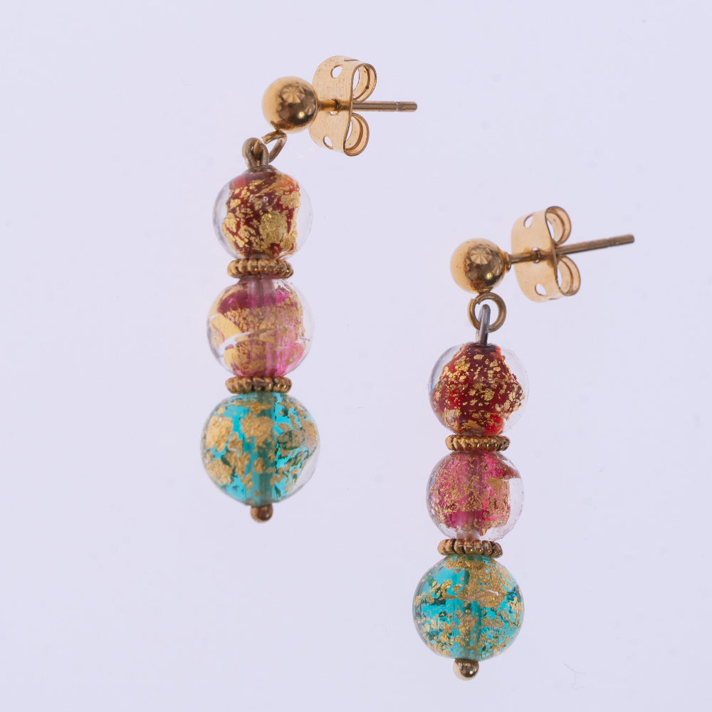 Orecchini Donna Vetro di Murano e Cristallo