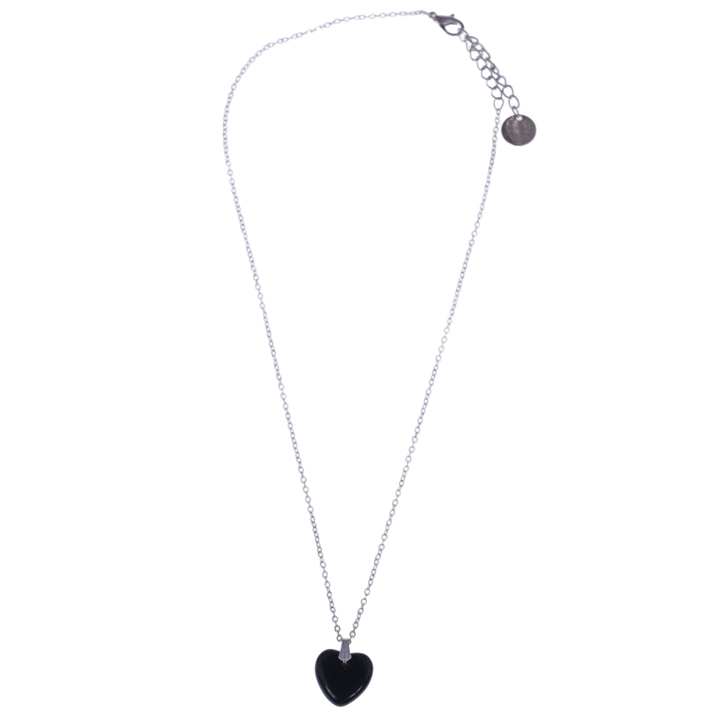 Dettaglio pendente cuore in vetro lavorato a mano - artigianato napoletano romantico made in Italy