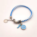 Bracciale Forza Napoli in caucciù con cornetto e ciondolo N - giamas
