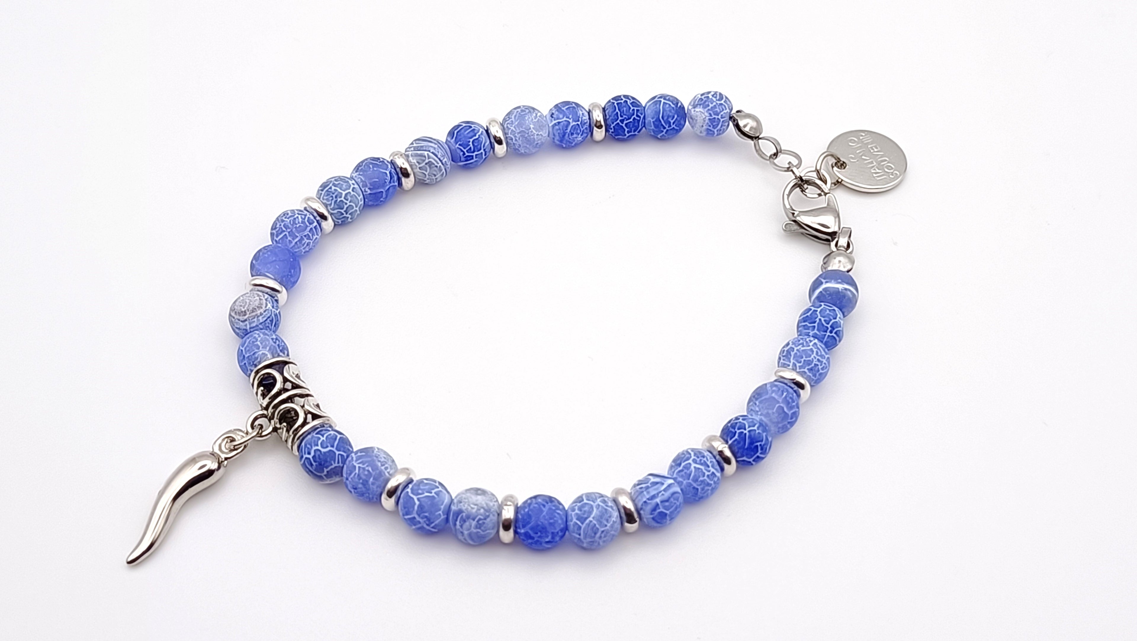 Bracciale maschile con pietre dure dal design elegante by ungioielloperte