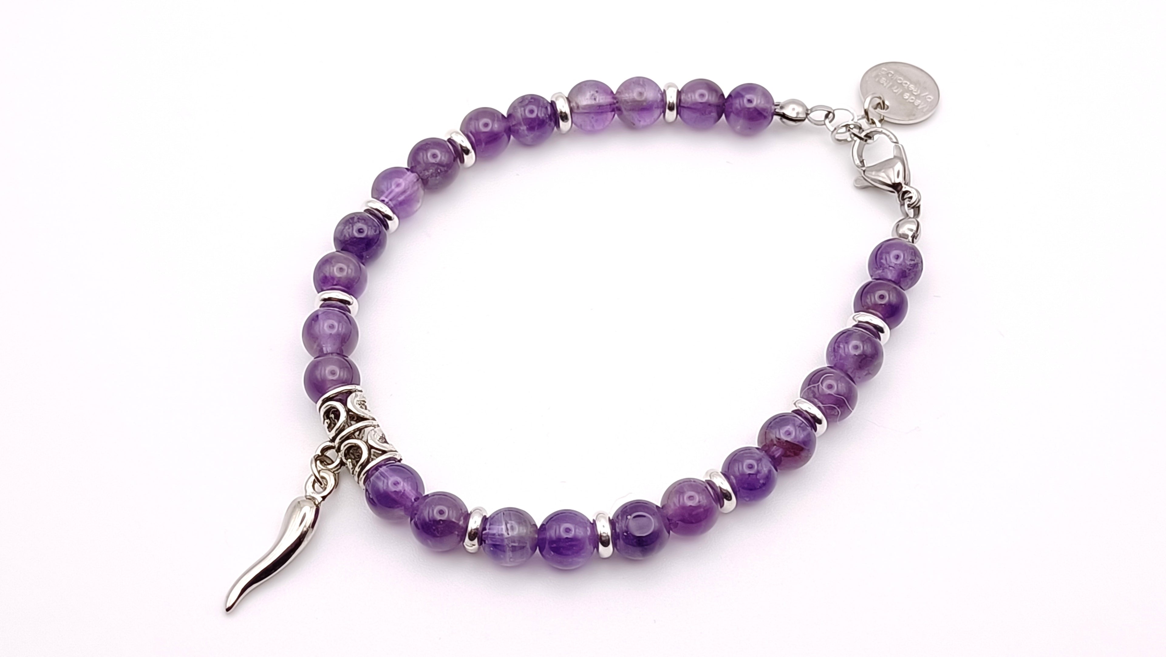 Bracciale per uomo con pietre naturali di colore vario by ungioielloperte