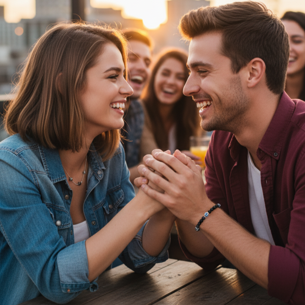 bracciale unisex indossato 