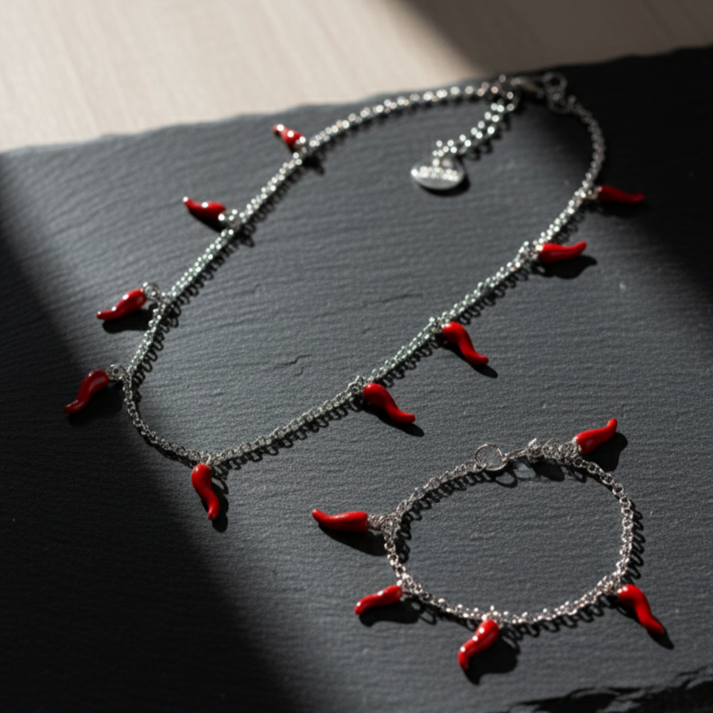 Collana Portafortuna con Cornetti