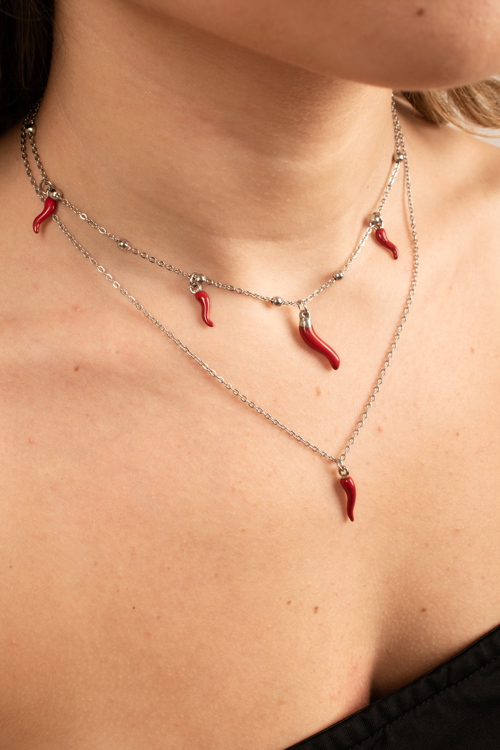 Collana Portafortuna con Cornetti