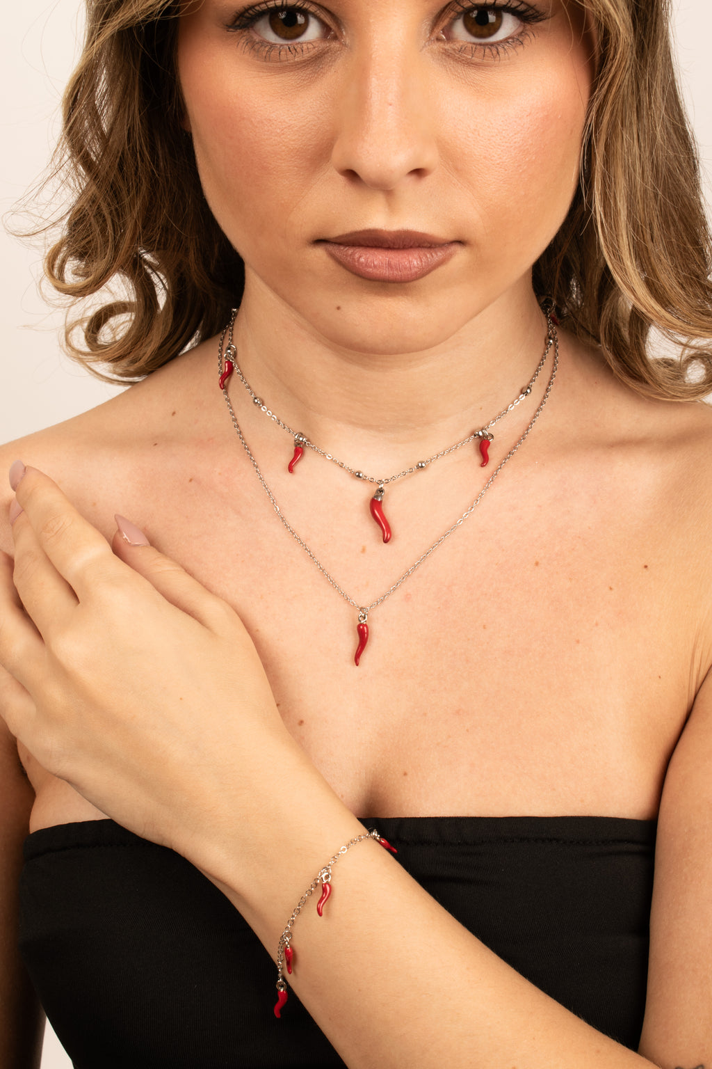 Collana Portafortuna con Cornetti